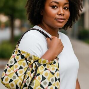 Stephanie Johnson - Tapestry drawstring cinch tote bag New